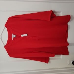 NWT Chico's Crepe Flutter Sleeve Blouse Size 3 (US size XL)